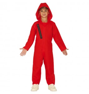 Roter Bankräuber Kinderverkleidung für eine Halloween-Party