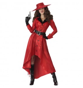 Kostüm Sie sich als Carmen Sandiego Kostüm für Damen-Frau für Spaß und Vergnügungen