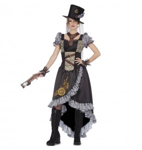 Kostüm Sie sich als Lady Steampunk Kostüm für Damen-Frau für Spaß und Vergnügungen
