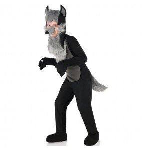 Grauer Wolf Kostüm für Jungen