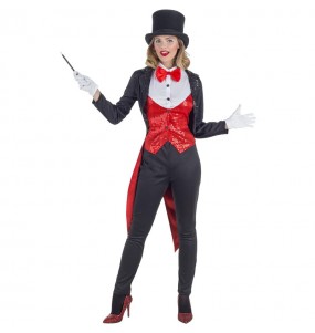 Kostüm Sie sich als Illusionistischer Magier Kostüm für Damen-Frau für Spaß und Vergnügungen