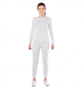 Bodysuit 2-teilig weiß Kostüm für Damen