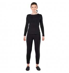 Bodysuit 2-teilig schwarz Kostüm für Damen