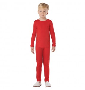 Bodysuit 2-teilig rotes Kostüm für Jungen