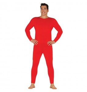 Roter Overall Erwachseneverkleidung für einen Faschingsabend