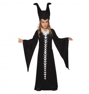 Verkleiden Sie die Maleficent Mächte der FinsternisMädchen für eine Halloween-Party