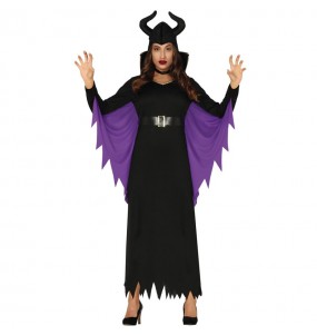 Dunkle Maleficent Kostüm Frau für Halloween Nacht
