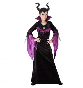 Verkleiden Sie die Dunkle MaleficentMädchen für eine Halloween-Party