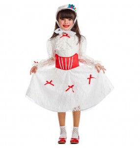 Mary Poppins Weiß Mädchenverkleidung, die sie am meisten mögen