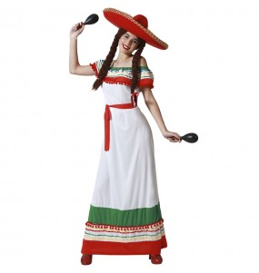 Mehrfarbiges mexikanisches Kostüm Kostüm für Damen