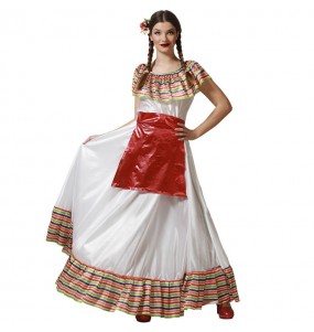 Mexikanerin mit Schürze Kostüm für Damen