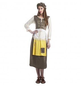 Kostüm Sie sich als Mittelalterlicher Bettler Kostüm für Damen-Frau für Spaß und Vergnügungen
