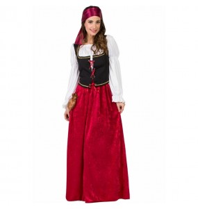 Kostüm Sie sich als Mittelalterlicher Wirtin Kostüm für Damen-Frau für Spaß und Vergnügungen