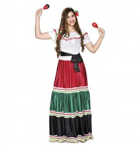 Kostüm Sie sich als Traditioneller Mexikanerin Kostüm für Damen-Frau für Spaß und Vergnügungen