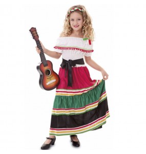 Traditioneller Mexikaner Mädchenverkleidung, die sie am meisten mögen