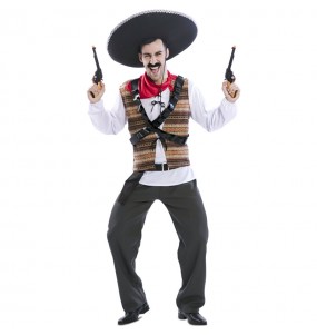Revolverheld Mexikanischer Erwachseneverkleidung für einen Faschingsabend