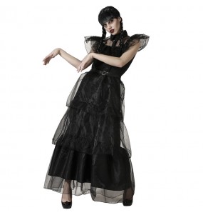 Mittwochs-Addams-Tanz Kostüm für Damen