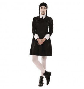 Wednesday Addams Kostüm Frau für Halloween Nacht