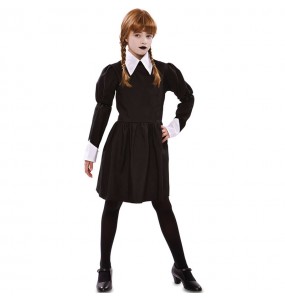 Wednesday Addams dunkle Kostüm für Mädchen