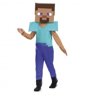 Minecraft-Steve Kostüm für Jungen