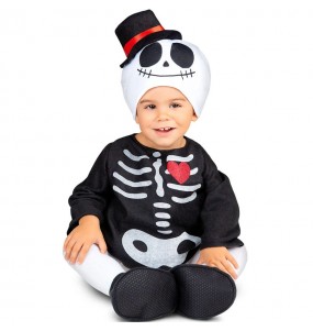 Mini-Skelett Kostüm für Babys
