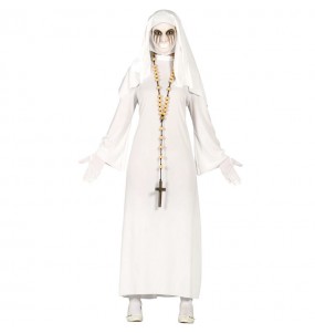 Geister-Nonne Kostüm Frau für Halloween Nacht