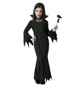 Morticia Die Addams Family Kostüm für Mädchen