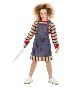 Teuflische Chucky Puppe Kostüm für Mädchen