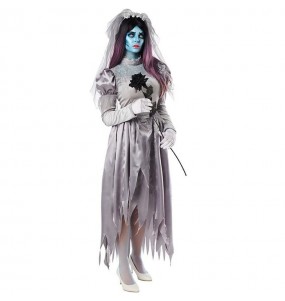 Skelett Braut Halloween Kostüm für Damen