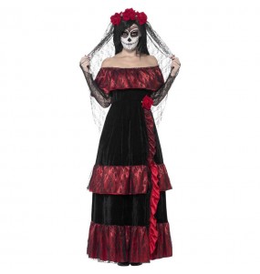 Tag der Toten Braut Kostüm Frau für Halloween Nacht