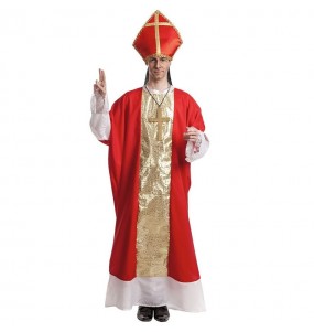Roter Bischof Kostüm für Herren