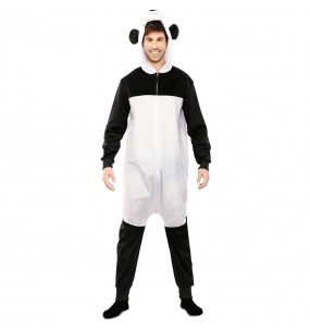 Erwachsene Schwarzer und weißer Pandabär Kigurumi Kostüm