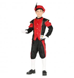Rote königliche Pagen Kinderverkleidung, die sie am meisten mögen