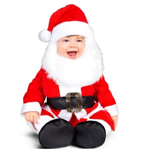 Weihnachtsmann mit Bart Kostüm für Babys