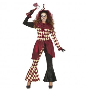 Horror-Clown Kostüm für Damen