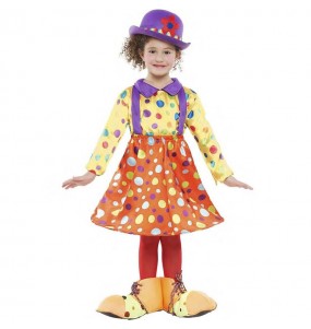 Polka Dot Clown Mädchenverkleidung, die sie am meisten mögen