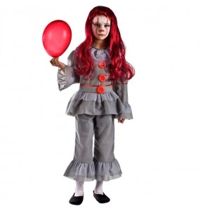 Clown IT Film Kostüm für Mädchen