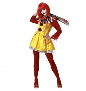 Blutiger MacDonald Clown Kostüm für Damen