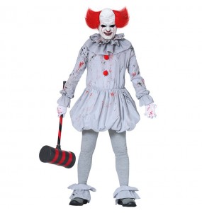 Verkleidung Killer Clown - ES Erwachsene für einen Halloween-Abend