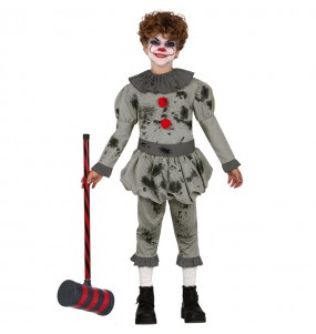 Killer Clown Kinderverkleidung für eine Halloween-Party