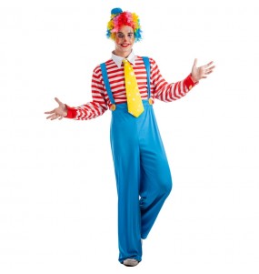 Clown mit Hosenträgern Erwachseneverkleidung für einen Faschingsabend