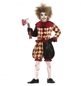 Horror-Clown Kostüm für Jungen
