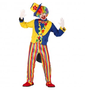 Frack Clown Erwachseneverkleidung für einen Faschingsabend