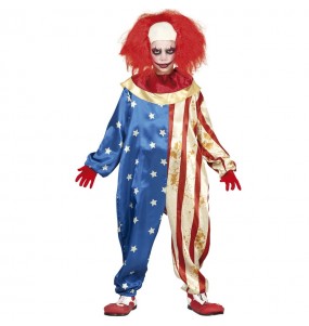 Patriotischer Clown Kostüm für Jungen