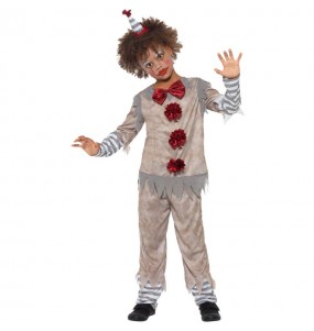 Graues Pennywise Kinderverkleidung für eine Halloween-Party