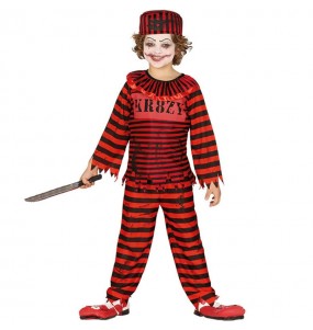 Psycho Clown Kinderverkleidung für eine Halloween-Party