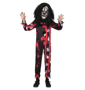 Blutrünstiger Clown Kinderverkleidung für eine Halloween-Party