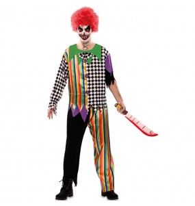 Verkleidung Böser Clown Erwachsene für einen Halloween-Abend