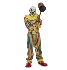 Verkleidung Schrecklicher Clown Erwachsene für einen Halloween-Abend