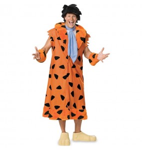 Deluxe Fred Flintstones Erwachseneverkleidung für einen Faschingsabend